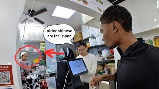 Sneaky Black Man Eavesdrop In Chinese