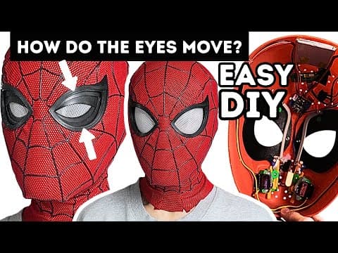 I Made A Spider-man Mask With Moving Eyes - Electronics & 3d Printing Are Easier Than You Think!