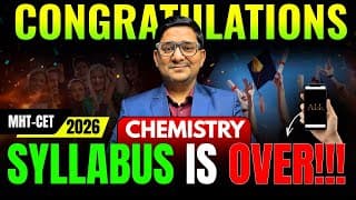 Congratulation🎉🎉  Chemistry Syllabus Is Over!!! Toppers Advance & Droppers Batch #mhtcet #study