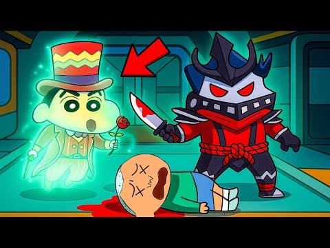 Magician Shinchan Became Ghost In Super Sus 👻 | Shinchan Playing Among Us 3d | Funny Game 😂