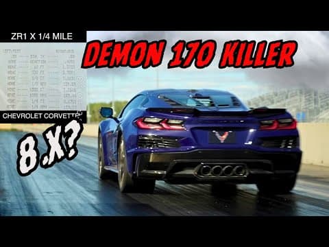 The Zr1x Just Annihilated The Demon 170's Quarter Mile Record!  I'm Shocked