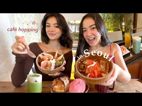 RATING KOREA'S CUTEST CAFÉS 🍰₊˚⊹♡ (cheongsudang bakery, dotori, london bagel museum + more!)