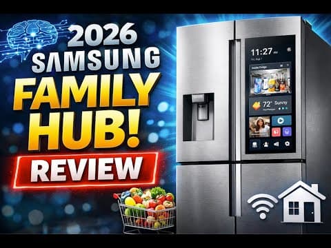 2026 Samsung Family Hub Smart Refrigerator Review | New Features, Ai & Smart Home Upgrades