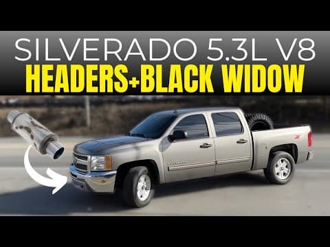2013 Chevy Silverado 5.3l V8 W/ Headers & Black Widow Widow Makers!