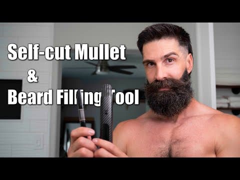 Haircut Diy Mullet And How To Fix A Beard (thin And Or Patchy) #hair #haircut #beard #barber