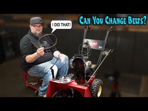 How To Change Auger And Traction Belts On A Toro Snowblower | Toro 521 Snowblower Maintenance
