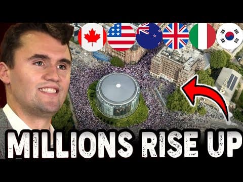 Millions Around The World Rise Up & Protest For Charlie Kirk