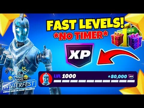 *no Timer* Fortnite Xp Map To Level Up Fast In Chapter 7! (works In Fortnite Winterfest) 🤩😱