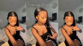 Wig Diaries Ep 17 | Premiumlacewig Straight Black Unit | South African Youtuber