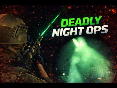 We Played Airsoft In Total Darkness (real Night Vision And Tracers)