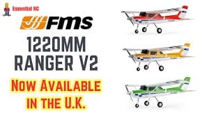 Now Available In The Fms U.k. Warehouse ! 1220mm Ranger V2 High Wing Trainer With Reflex Gyro