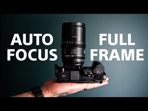 Anamorphic Auto Focus Full Frame Worlds First! Sirui Astra