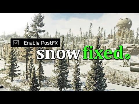 You Need These Postfx For Snow In Tarkov..
