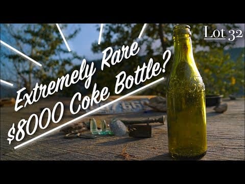 Extremely Rare Coca Cola Bottle Find. 1910 Canadian, Wrong Colour, Miss Print. Ghost Town Discovery.