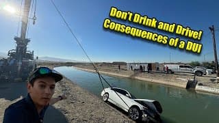 Drunk Driver Crashes Into A Canal!