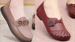Genuine Leather Slip On Shoes Top Different Footwear Design Ladies Sandal Design Best Collection