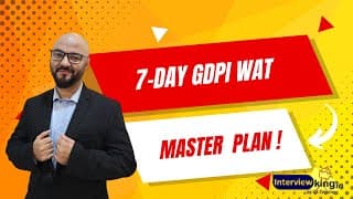 7 Days Gdpi Wat Complete Study Plan! Baap Of All Plans! Interview Skills
