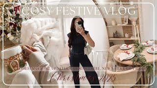 Cosy Festive Vlog | Christmas Home Updates, Garden Centre Trip, New Nails & Gift Ideas!