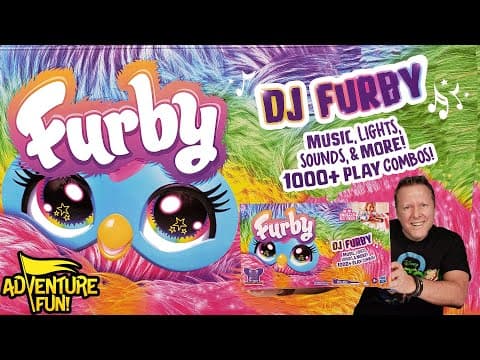 DJ Furby! Music, Lights, Sounds & Games! 1000 + Play Combos! Happy DJ Furby New Year Toy review!