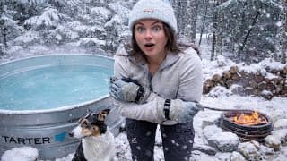 Building An Off-grid Hot Tub On My 15 Acre Homestead