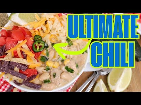 Ultimate White Chicken Chili 🌶 - Full Of Flavor!
