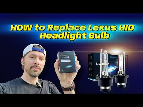How To Replace 2 Hid Headlight Bulbs In Lexus Is350 Car