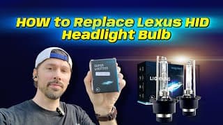 How To Replace 2 Hid Headlight Bulbs In Lexus Is350 Car