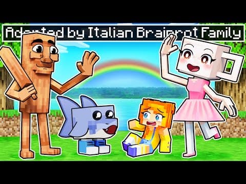 Adopted By Italian Brainrot In Minecraft!