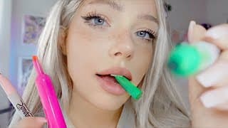 Can I Please Draw All Over You? 🥺 Asmr Up Close (class Roleplay)