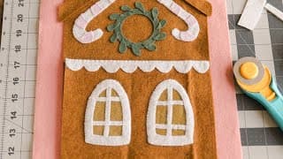 Gingerbread House Holiday Card Holder