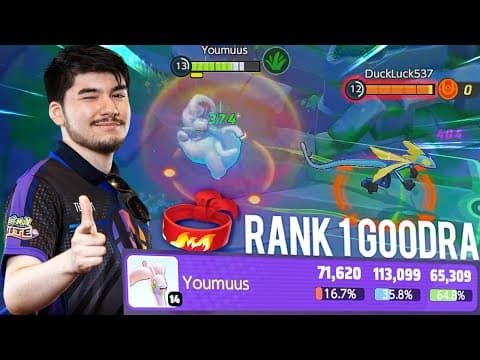 Rank 1 Goodra Is Back ! How To Make Goodra Look Broken ! Pokemon Unite !