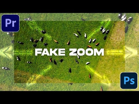 How To Create A Fake Drone Zoom Out Effect Using Generative Ai In Adobe Premiere Pro & Photoshop