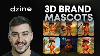 Brand Mascots - Flux.1 Kontext Vs Chatgpt Comparison - Dzine Tutorial