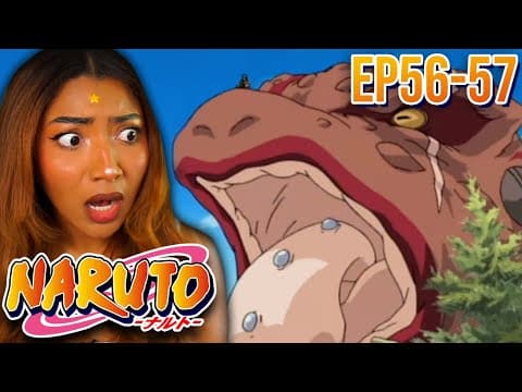 Naruto Just Summonded This Giant Ahh Toad - First Time Watching Naruto Ep 56-57