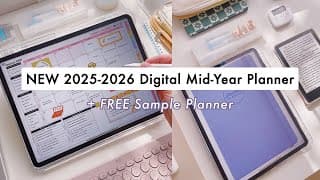 NEW Digital Mid-Year 2025-2026 Planner | Updated Weekly & Daily Planner + FREE Sample Planner