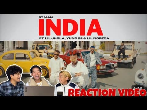 St Man Ft. Lil Jhola, Yung 22 & Lil Norzza - India Official Music Reaction Video || 3 Brother
