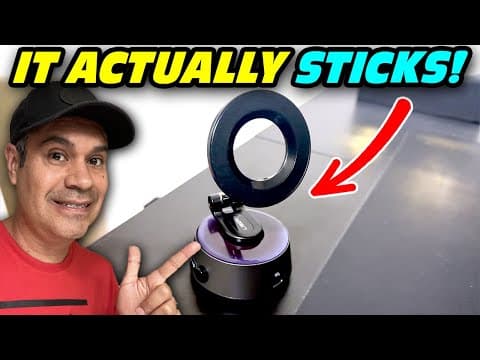 This Phone Mount Won’t Fall Off! | Lisen Electric Vacuum Magnetic Mount Review