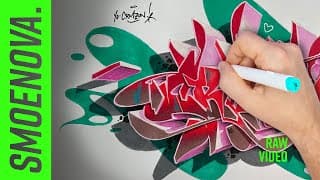 Light Outlines On Paper? Full Process Graffiti Sketch "tutorial" W. Kinda Helpful Voice Over.