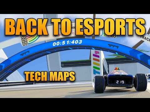 My First Look At The Trackmania Games Tech Mappack...