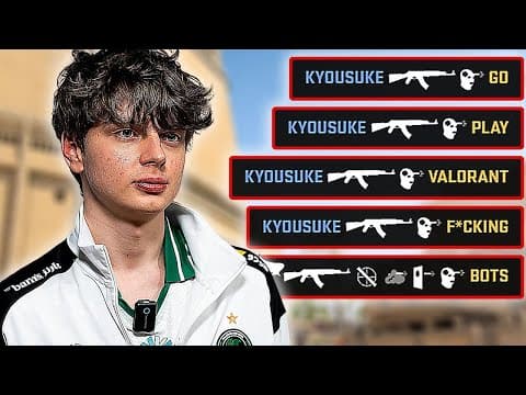 "i Don't Believe They Are Real People!!" - Kyousuke Destroys Valorant Bots On Faceit!!(eng Subs) Cs2
