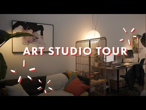Art Studio Tour 2024 // My Creative Workspace In A Warehouse