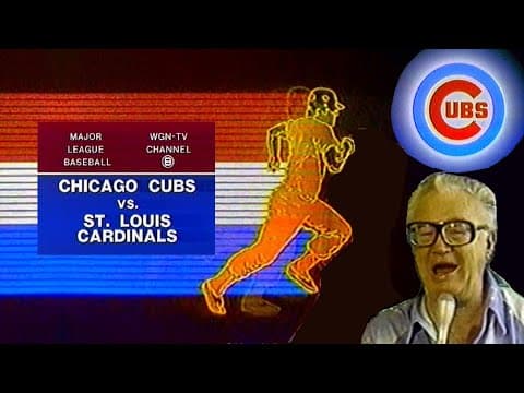 Wgn Channel 9 - Chicago Cubs Vs. St. Louis Cardinals (first 34 Minutes, 7/3/1982) ⚾