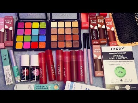 Asmr Makeup Haul (whispered, Swatching)