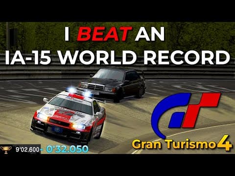 I Broke A Gran Turismo 4 Licence World Record (then Lost It 12 Hours Later) - Ia-15 Gt4