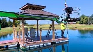 Fix The Swinging Dock! Dave Goes For A Cold Swim!