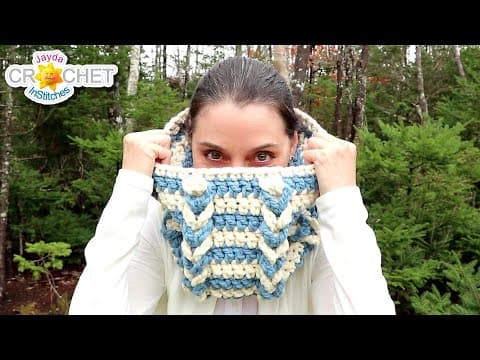 Jacob's Oversized Cowl Using Wool Ease Thick & Quick By Lion Brand