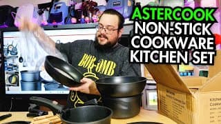 Astercook 21‑piece Cookware Unboxing – Detachable Handle Kitchen Set!