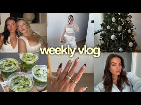 Weekly Vlog 💌 Xmas Prep, Healthy Meals, Trifle Matcha, New Nails, Online Shopping
