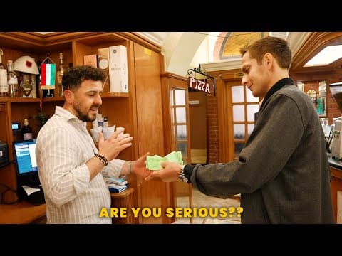 Paying For Everyone At A Restaurant In Italy