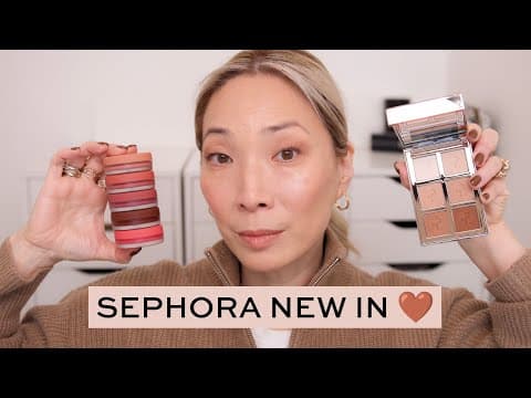 Trying New Sephora Makeup | Soft Caramel-toned Glam 🤎